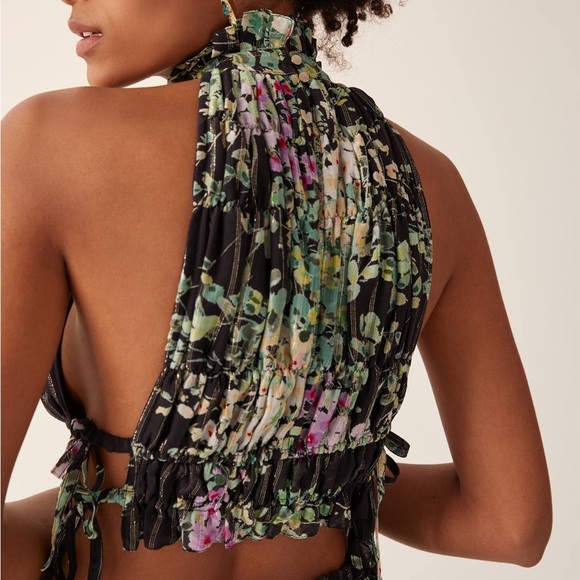 Sabina Musayev Pleated Halterneck Top Small - Picture 3 of 16